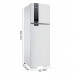 REFRIGERADOR BRASTEMP DOMEST BRM54 FROST FREE DUPLEX 400L 127V BRANCO