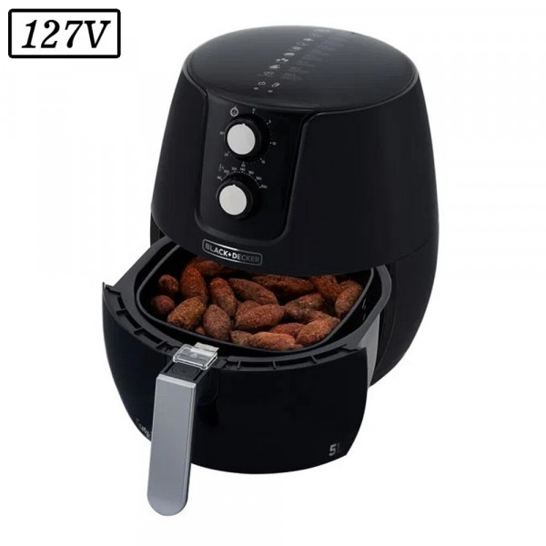 FRITADEIRA BLACK DECKER TASTY FRY AFM5 5L 1400W 127V PRETO