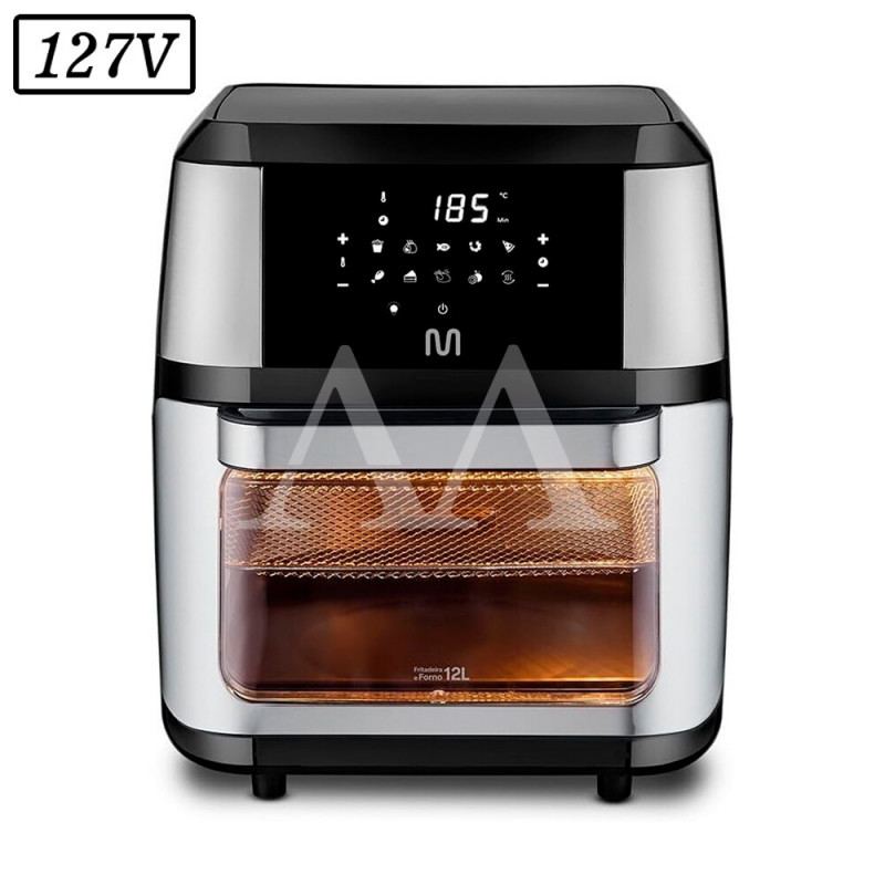 FRITADEIRA MULTILASER AIR FRYER DIGITAL 12L GO225 1700W 127V PRETO