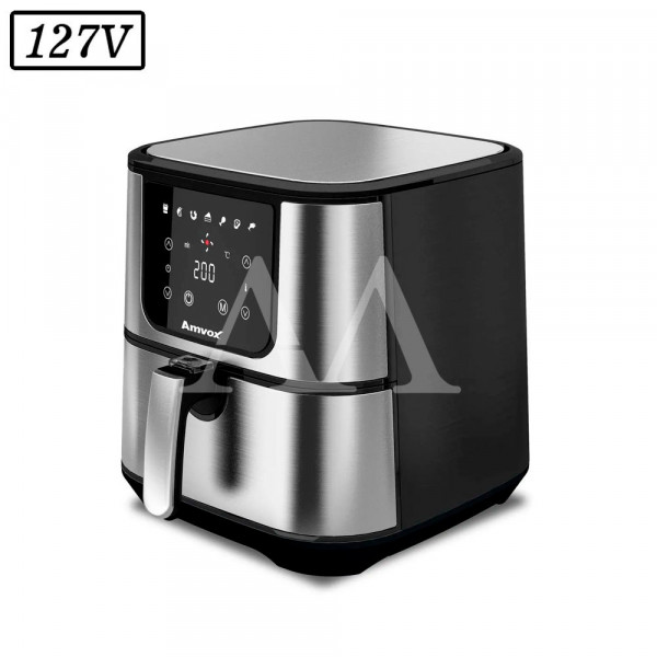 FRITADEIRA AMVOX AIR FRYER DIGITAL 7L ARF1255 1700W 110V INOX/PRETA