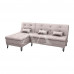 ESTOFADO CAMA MATRIX 2 LUGARES NICE C/ CHAISE LINHO CHUMBO E483