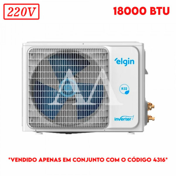 AR CONDICIONADO CONDENSADOR ELGIN SPLIT HIGH WALL ECO INVERTER II C/ WIFI 18000 BTU 220V