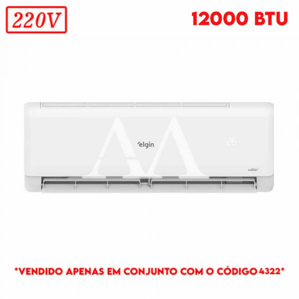 AR CONDICIONADO EVAPORADORA ELGIN SPLIT HIGH WALL ECO INVERTER II C/ WIFI 12000 BTU 220V