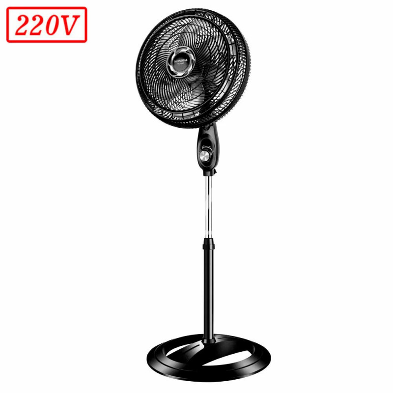 VENTILADOR MONDIAL VT40C-NB TURBO COLUNA 40CM 6 PAS 3 VEL 220V PRETO